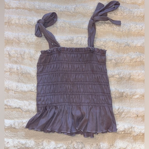 Altar'd State Lilac Ruffle Blouse - Picture 2 of 3